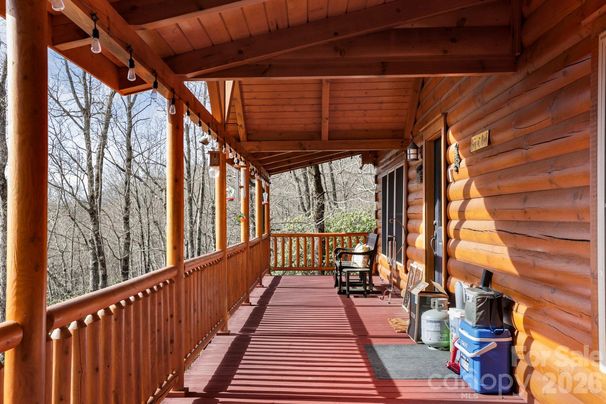 78 Longview Ridge Lake Toxaway, NC 28747 - Photo 34 of 43 a view of balcony with wooden floor