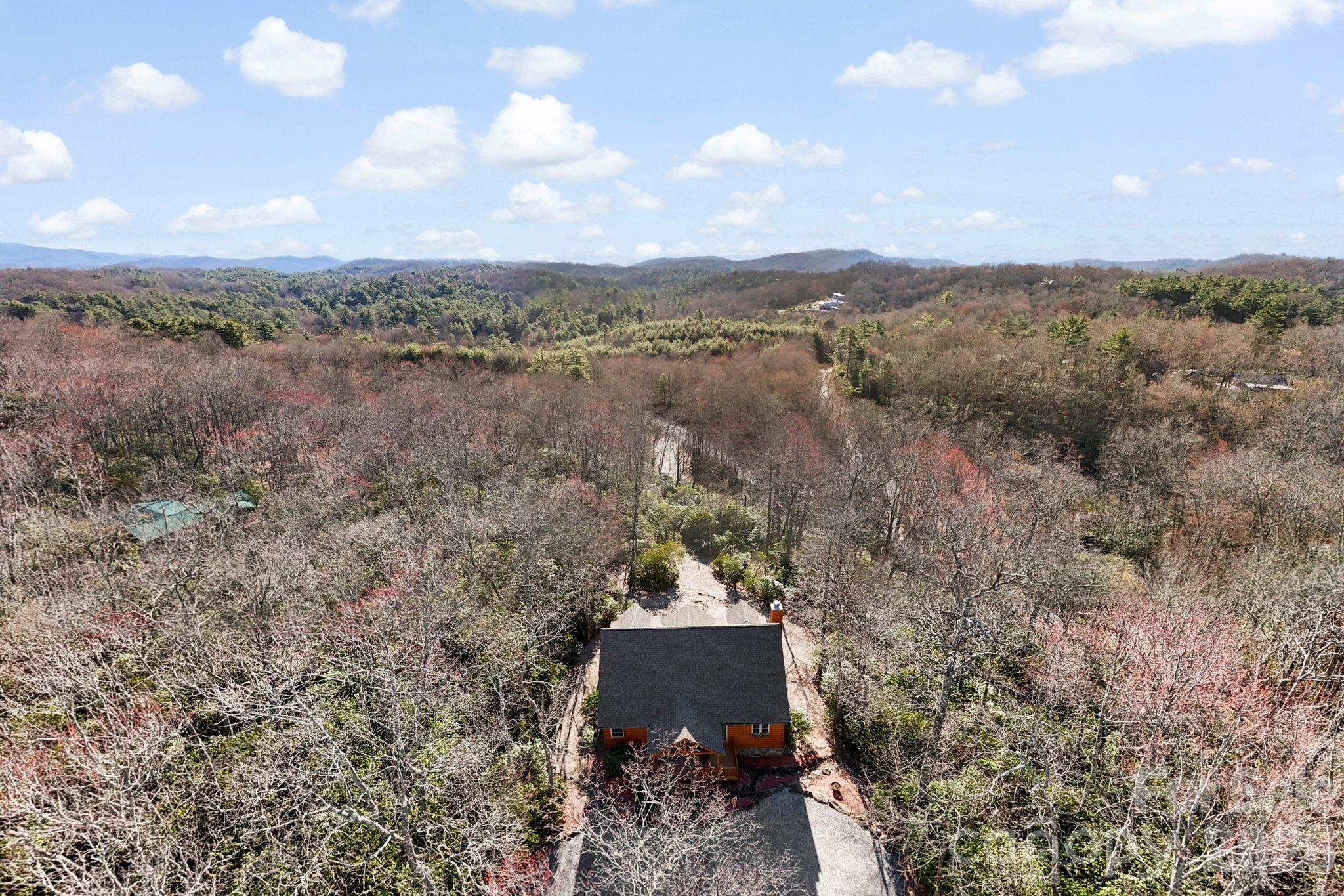 78 Longview Ridge Lake Toxaway, NC 28747 - Photo 36 of 43 an aerial view of a house with a yard
