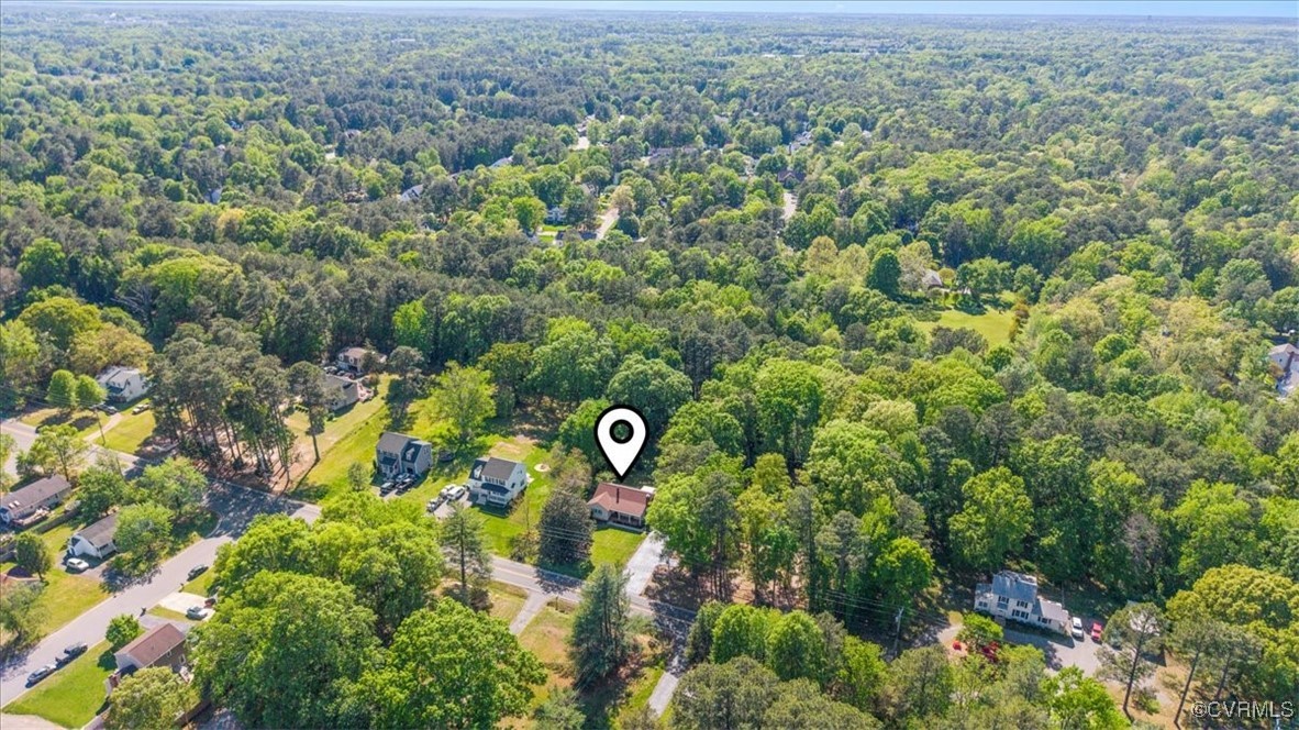 10308 Purcell Road Henrico, VA 23228 - Photo 36 of 36 Drone / aerial view with a forest view