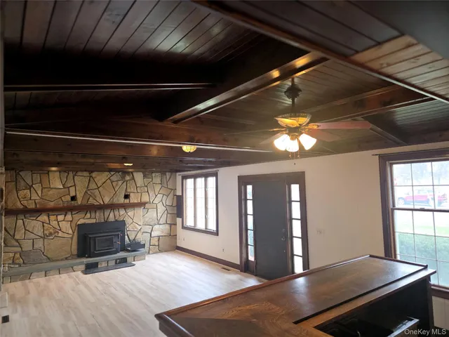 hallway with wooden floor