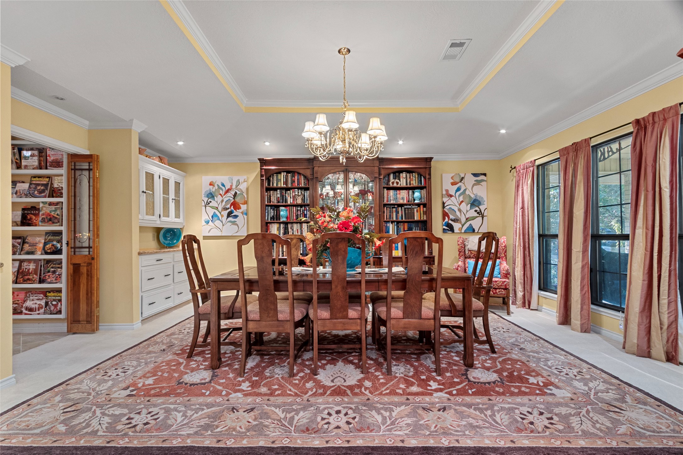 89 Heatley Street Trinity, TX 75862 - Photo 15 of 49 a view of a dining room with furniture window and wooden floor