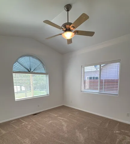 a view of a livingroom with a window
