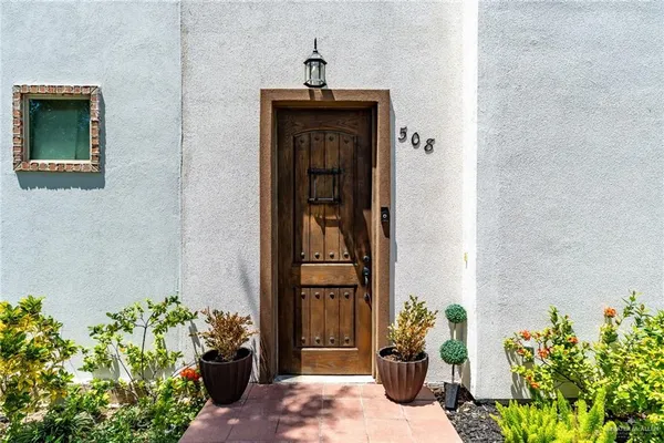 a front view of a house
