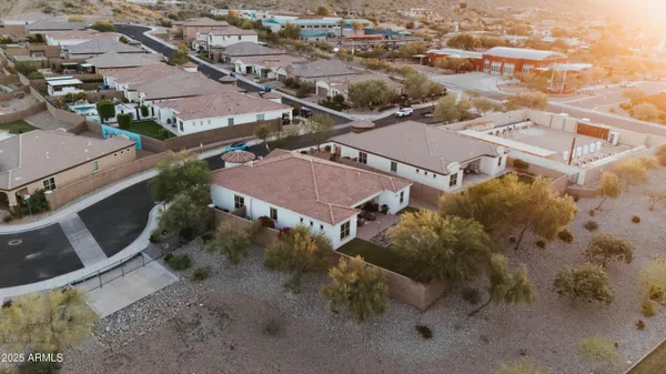 an aerial view of a