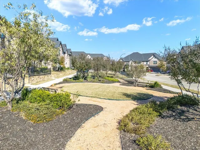 a view of yard with outdoor seating