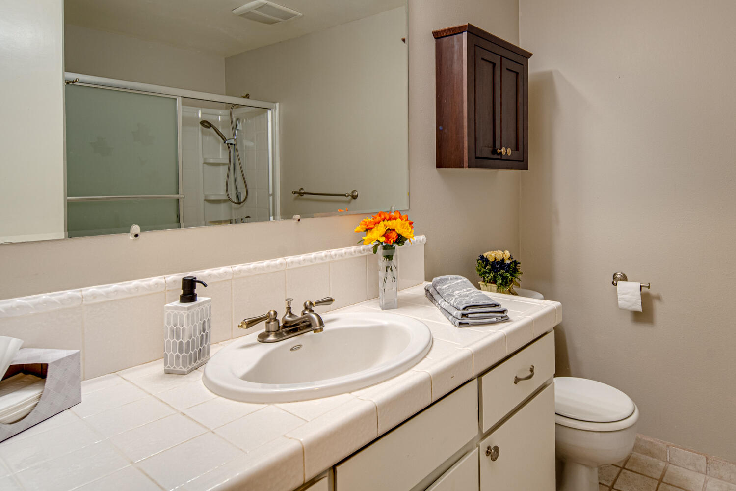 64570 Research Road Bend, OR 97703 - Photo 27 of 60 a bathroom with a sink toilet and mirror