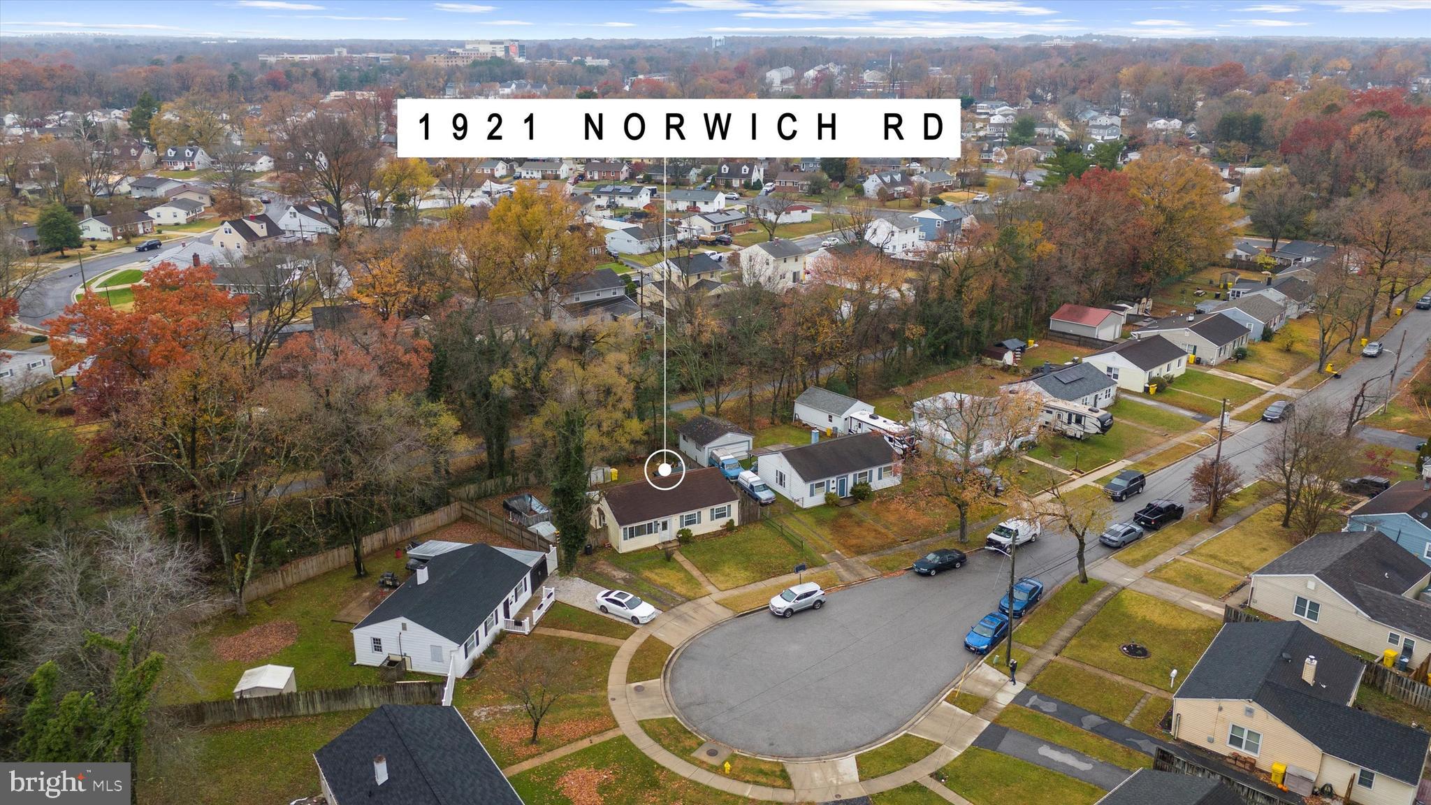 1921 Norwich Road Glen Burnie, MD 21061 - Photo 35 of 37 an aerial view of residential houses with outdoor space