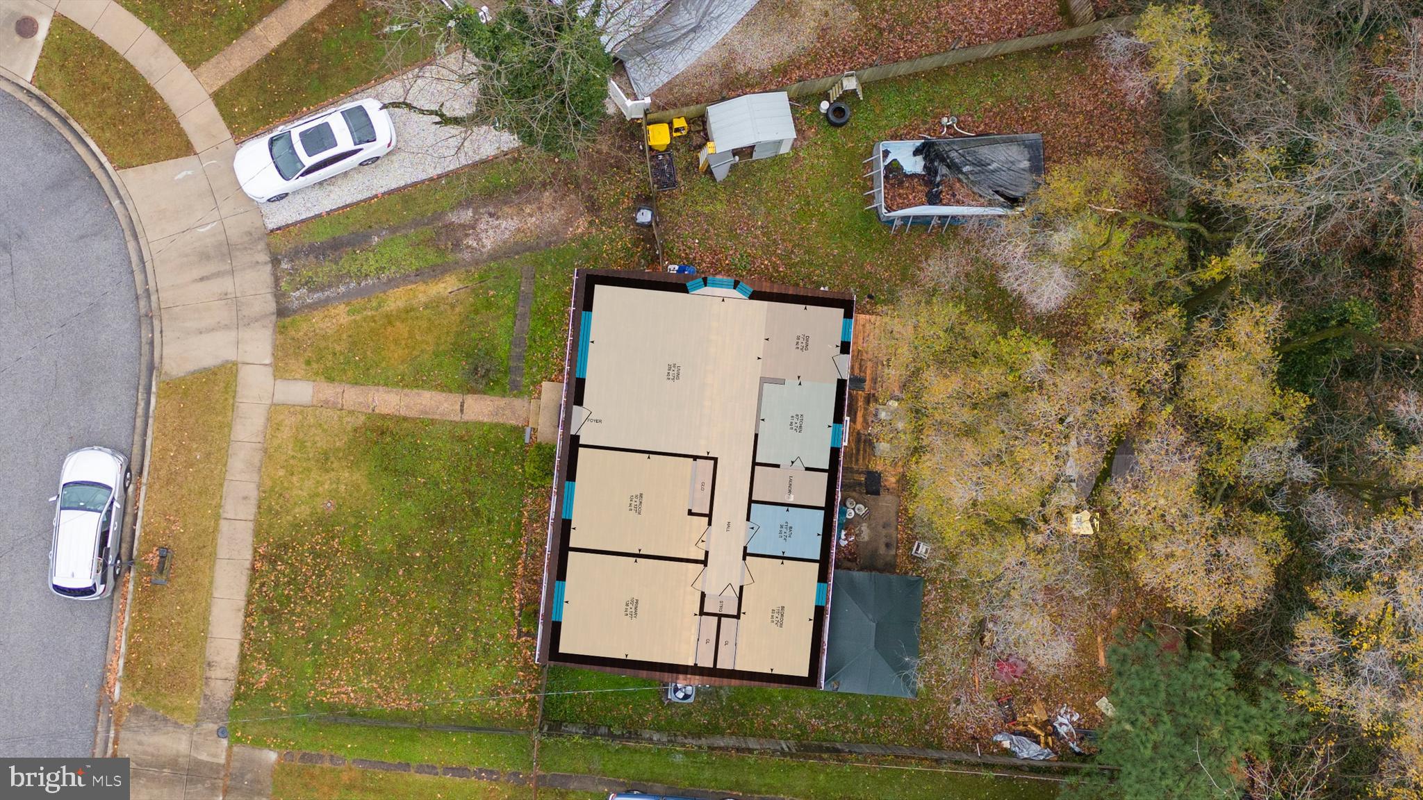 1921 Norwich Road Glen Burnie, MD 21061 - Photo 36 of 37 an aerial view of residential house with an outdoor space