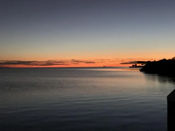 a view of an ocean and beach