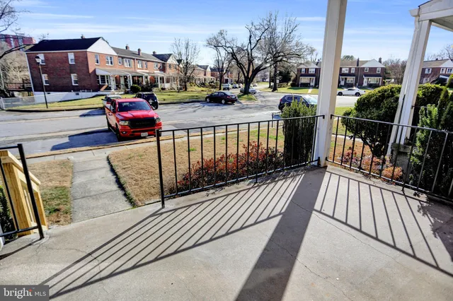 a front view of a building