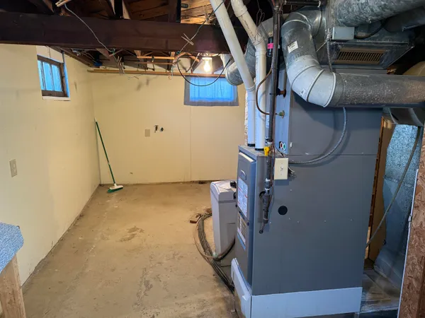 a view of storage and utility room