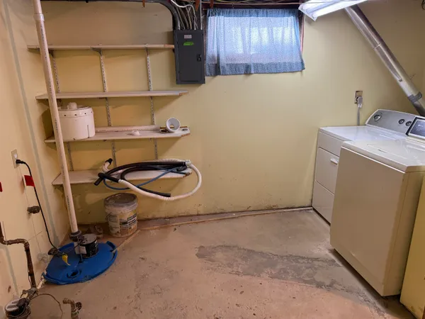 a room with storage and utility