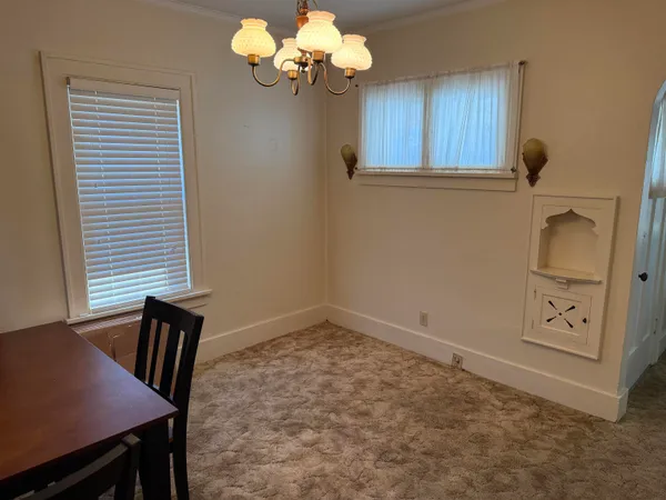 a view of kitchen and window