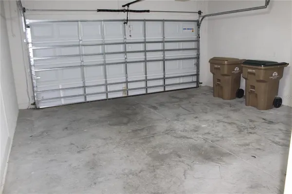 a view of a garage