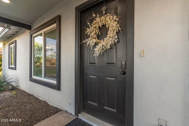 a view of a window in the house
