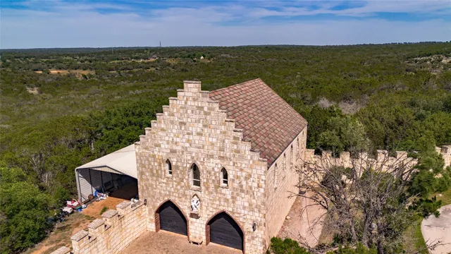 a view of a lake with a house