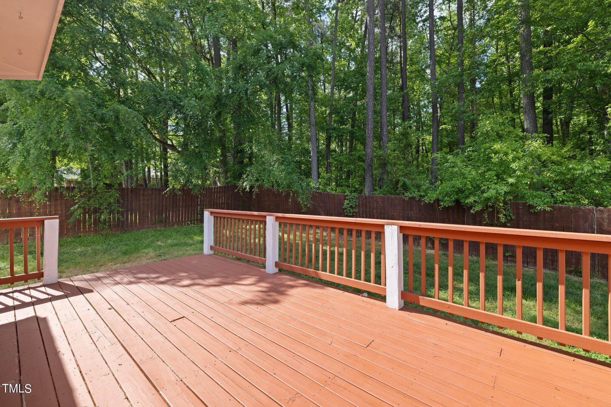 4209 Timberbrook Drive Raleigh, NC 27616 - Photo 26 of 39 a view of a wooden deck