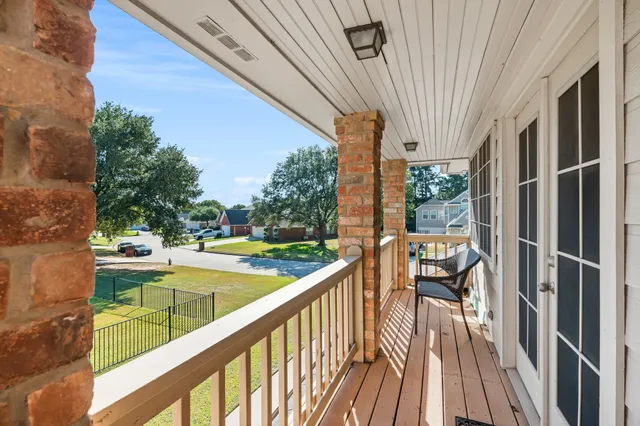a view of an outdoor sitting area