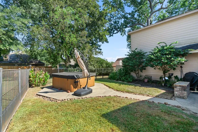 a view of outdoor sitting space with furniture