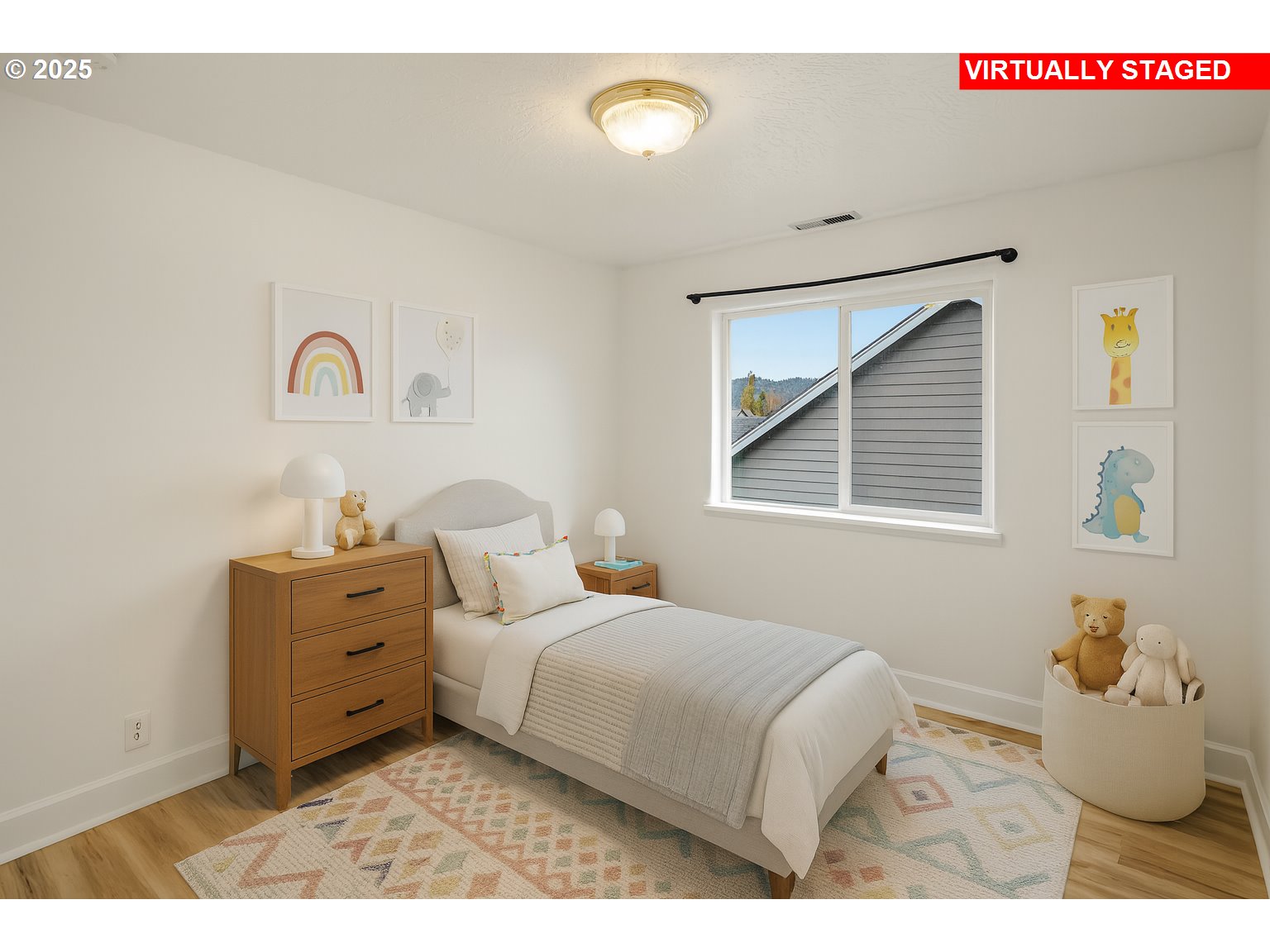 6808 Moses Pass Springfield, OR 97478 - Photo 26 of 37 a bedroom with a bed and a window