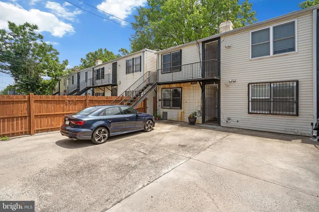 a view of a house with a door and a window