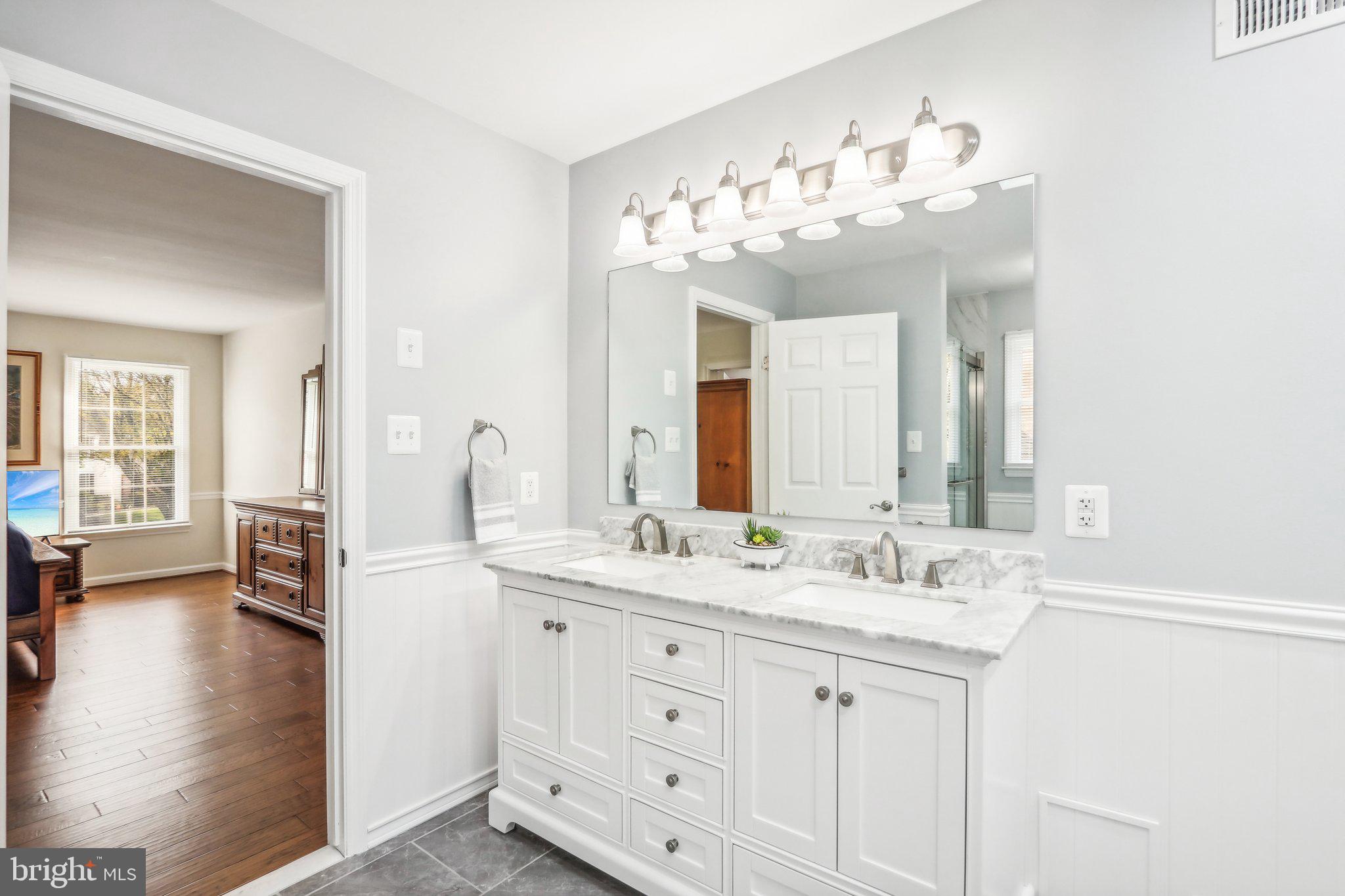 23 Abington Road Mount Laurel, NJ 08054 - Photo 40 of 75 Marble topped dual sink vanity in