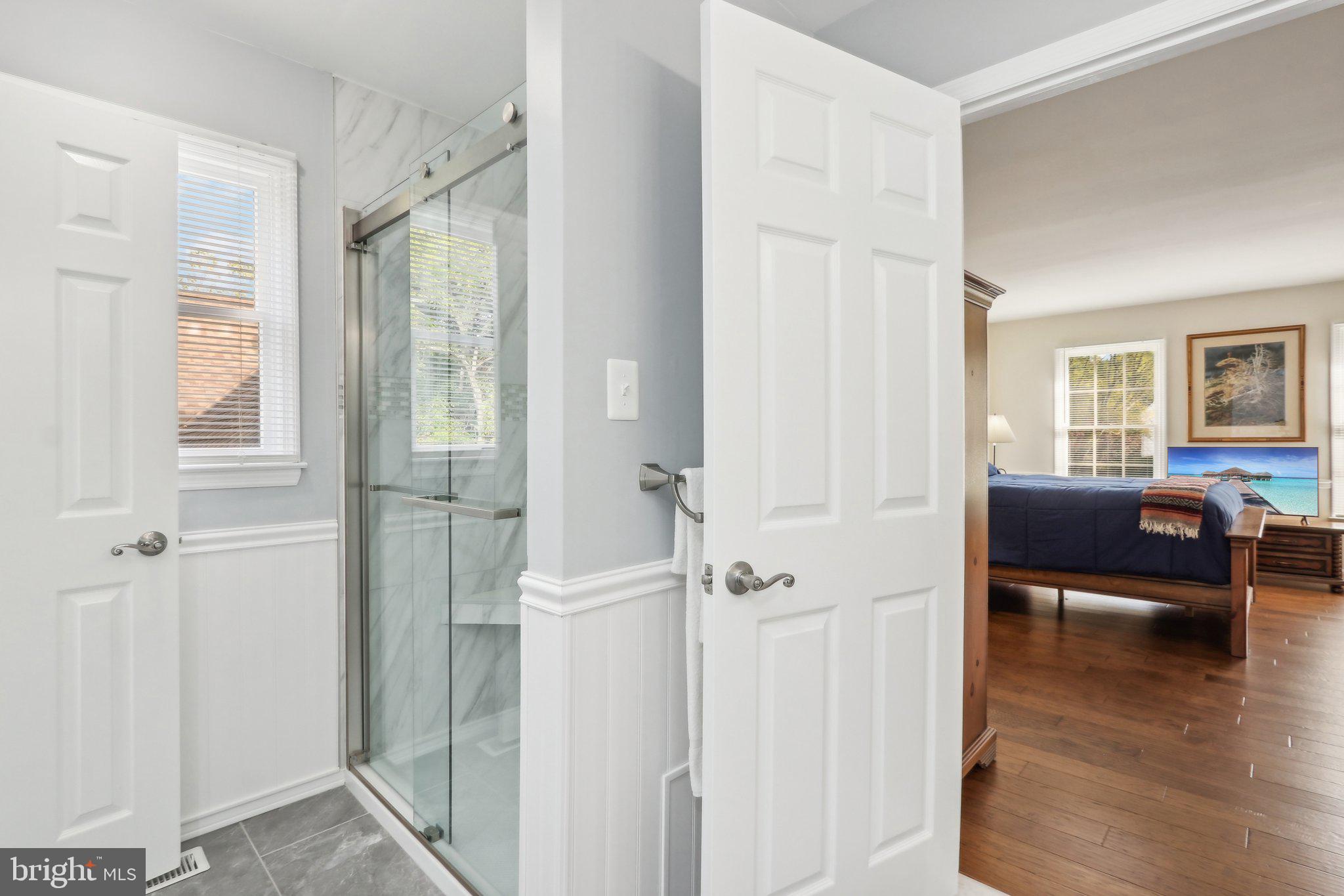 23 Abington Road Mount Laurel, NJ 08054 - Photo 41 of 75 Gorgeous tiled shower w frameless shower doors
