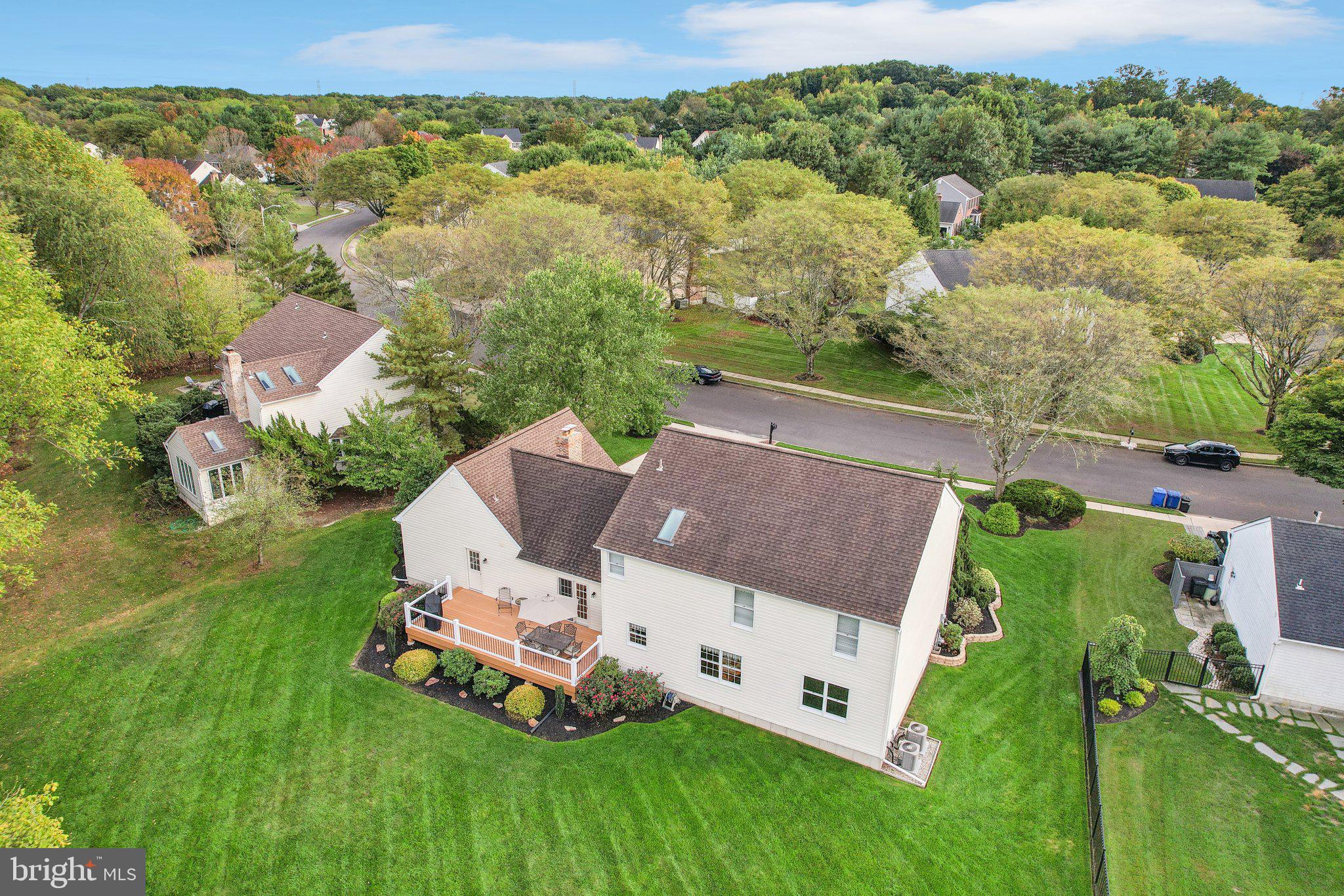 23 Abington Road Mount Laurel, NJ 08054 - Photo 65 of 75 Ariel view of 23 Abington's backyard