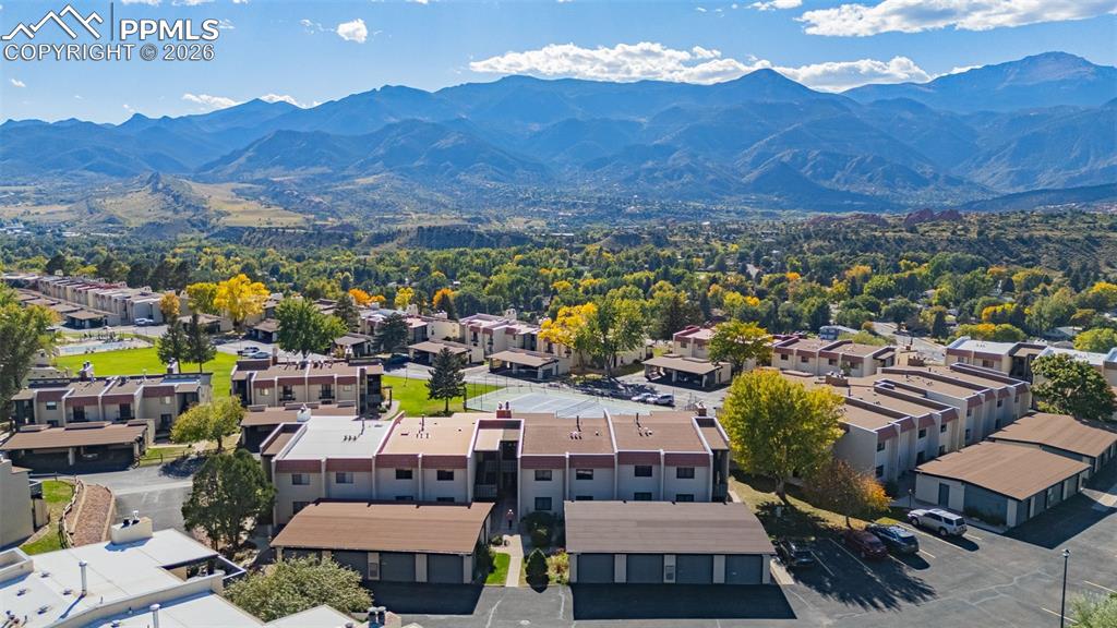 1018 Fontmore Road, Unit C Colorado Springs, CO 80904 - Photo 29 of 29 Drone / aerial view of mountains