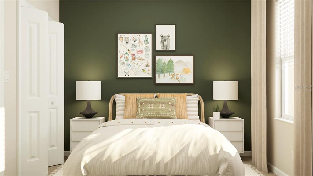 10262 Hadley Street Orlando, FL 32829 - Photo 11 of 19 a bedroom with a bed and a night stand