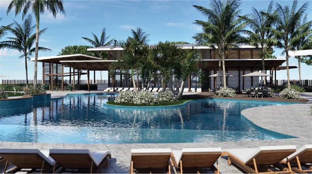 10262 Hadley Street Orlando, FL 32829 - Photo 18 of 19 a view of a swimming pool with lawn chairs under an umbrella