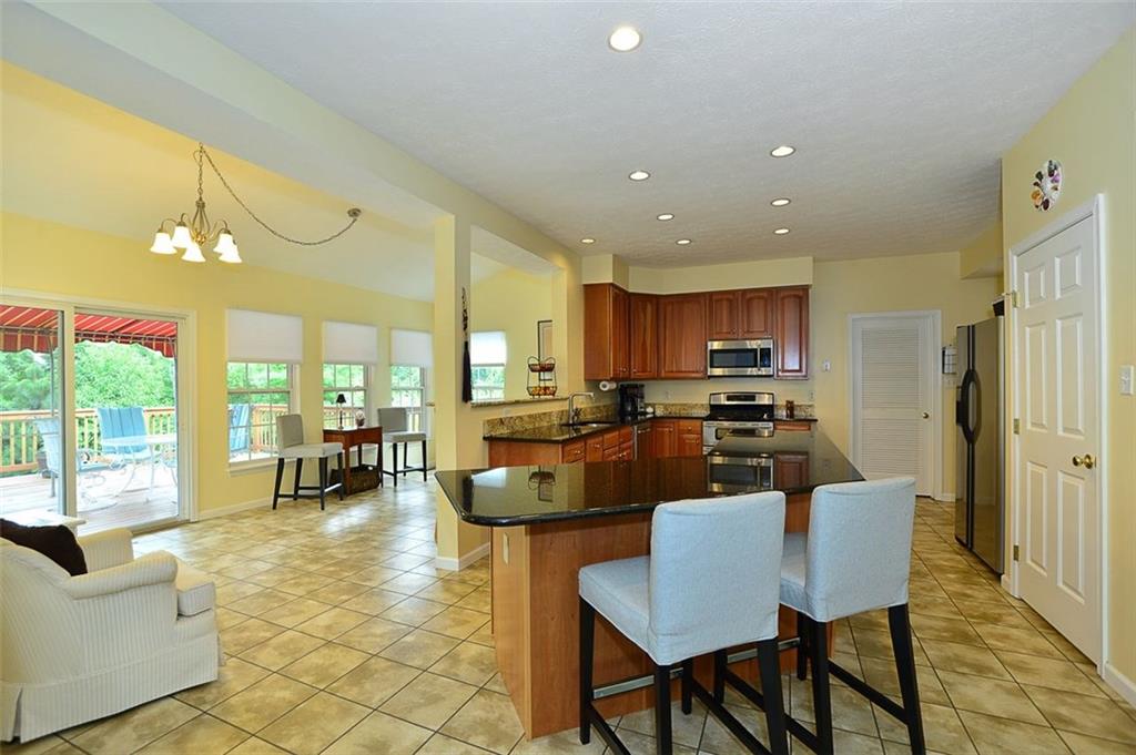 227 Field Club Circle McKees Rocks, PA 15136 - Photo 9 of 25 Kitchen / Morning Room - With Granite Counter Top,Angled Center Island, Stainless Steel Appliances