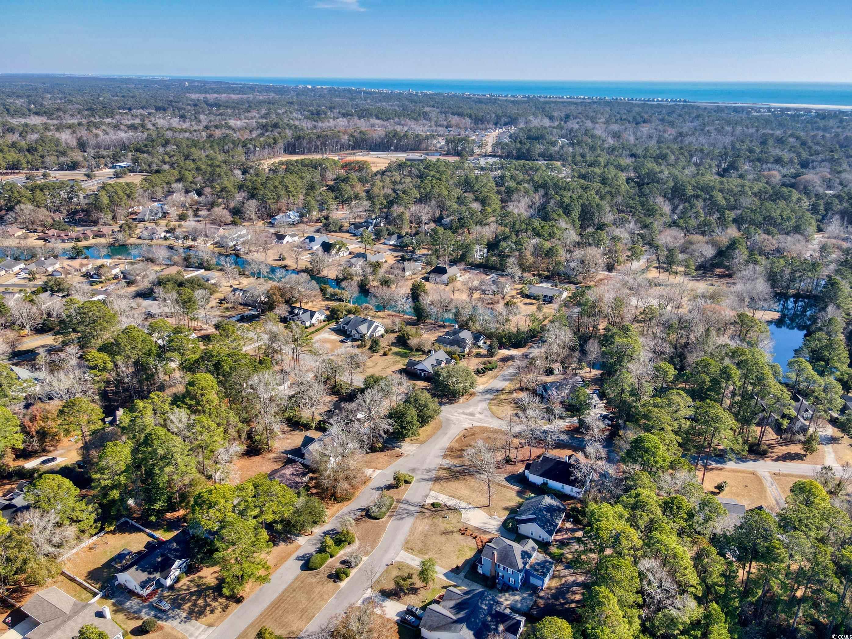 116 Great Lakes Road Pawleys Island, SC 29585 - Photo 34 of 37 Drone / aerial view featuring a water view