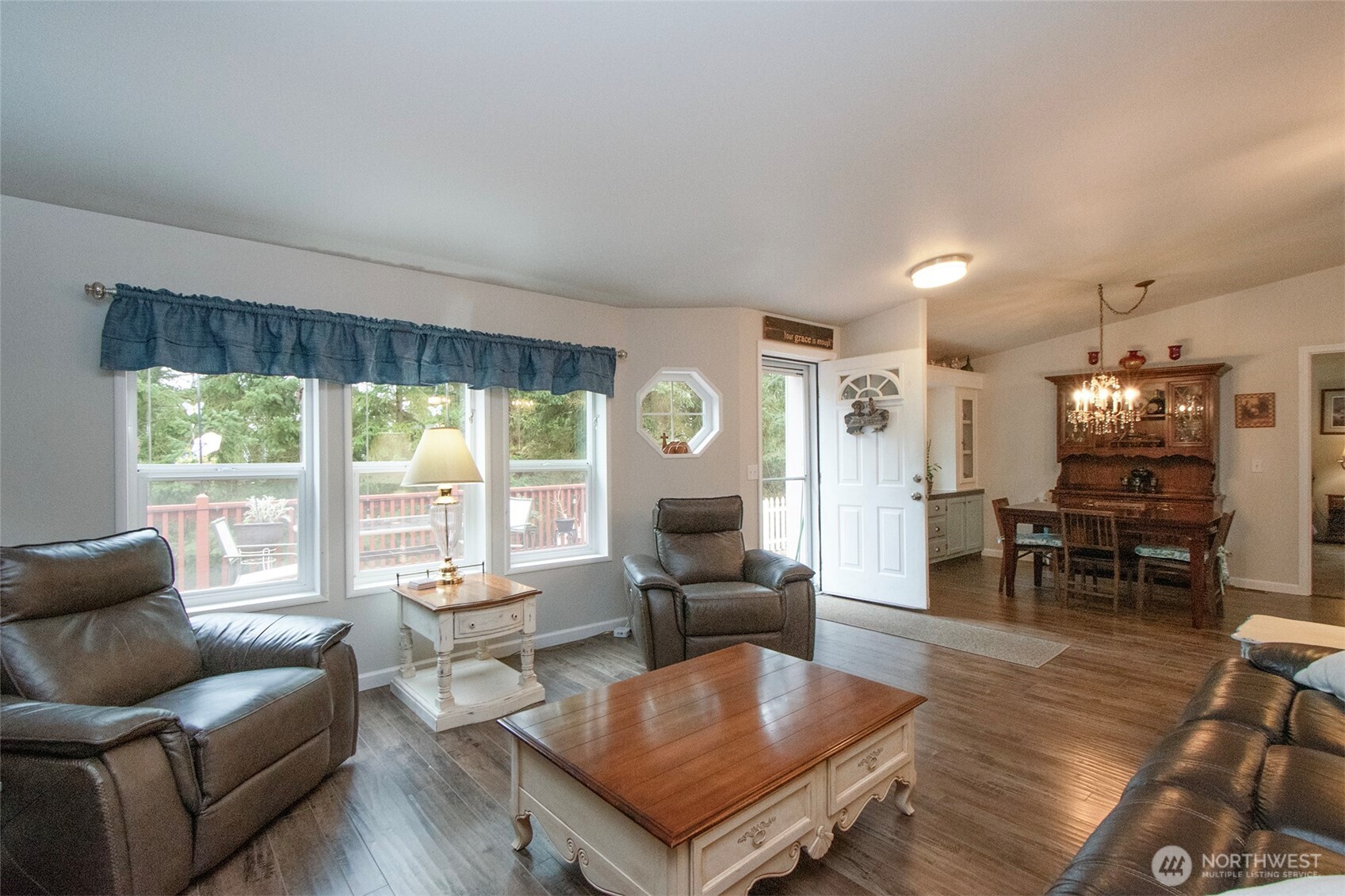 141 Lavender Ridge Lane Sequim, WA 98382 - Photo 10 of 40 a living room with furniture and a large window