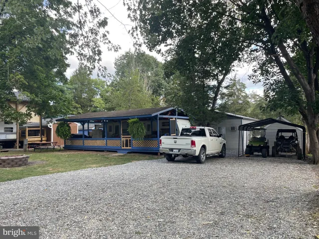 a car parked in front of a house