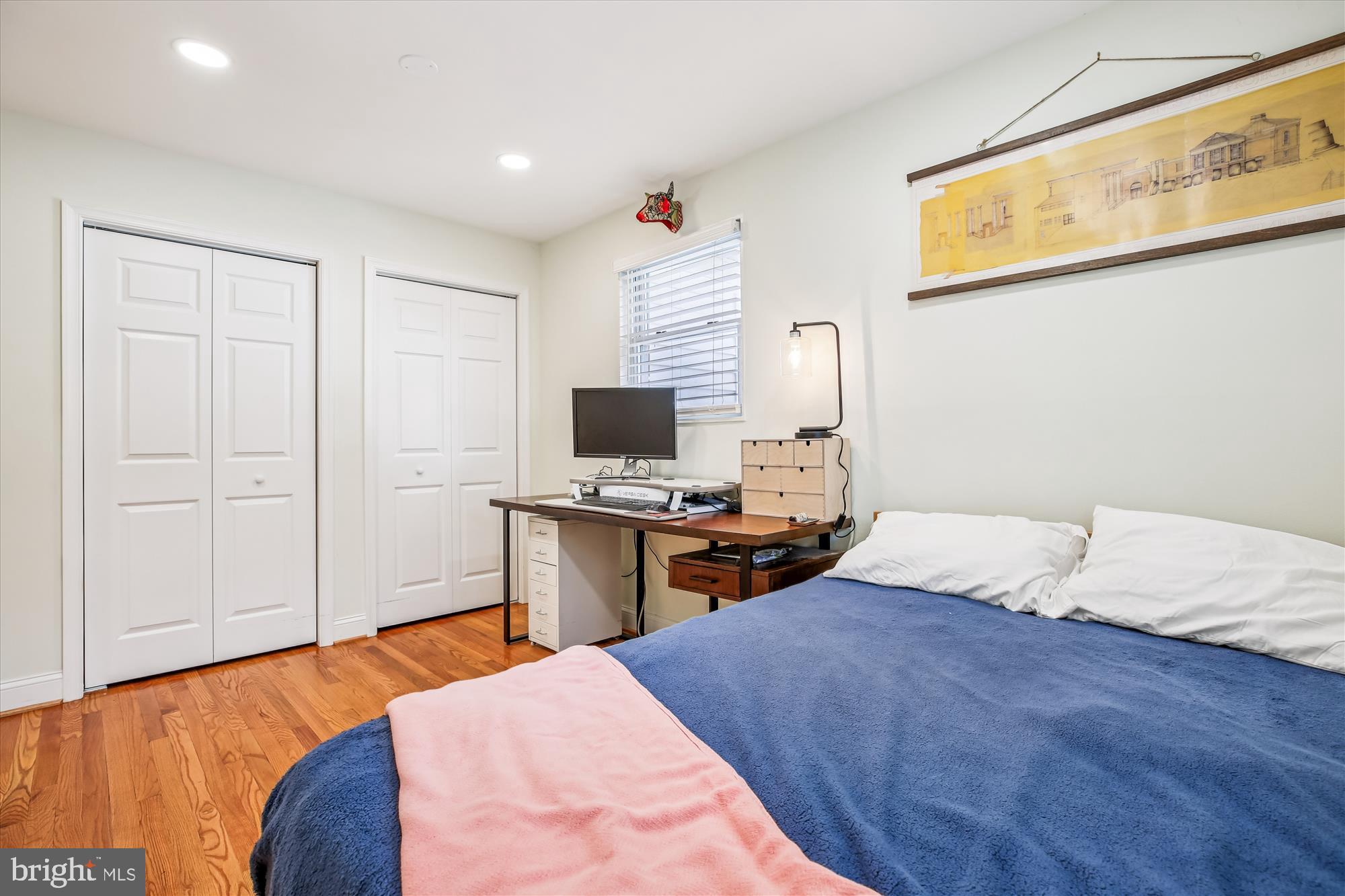 4805 Topping Road Rockville, MD 20852 - Photo 19 of 38 a bedroom with a bed and a flat screen tv