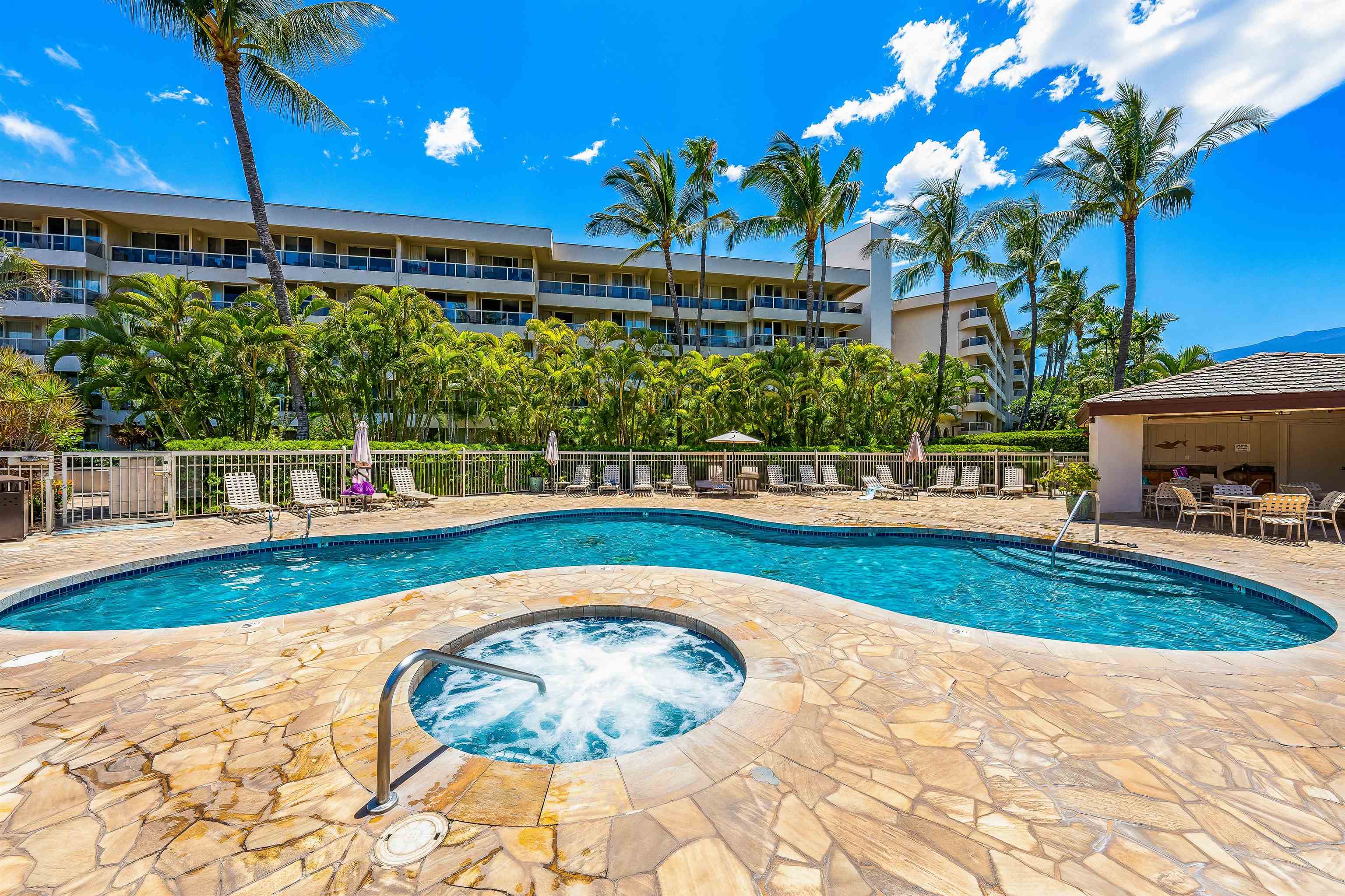 2575 South Kihei Road, Unit H207 Kihei, HI 96753 - Photo 24 of 31 a view of swimming pool with outdoor seating and plants