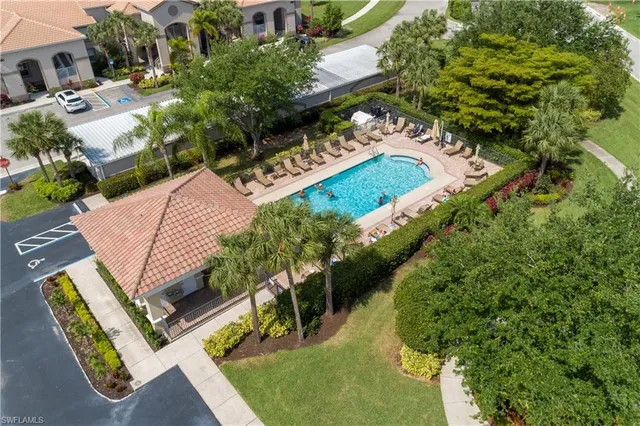 an aerial view of a house having outdoor space
