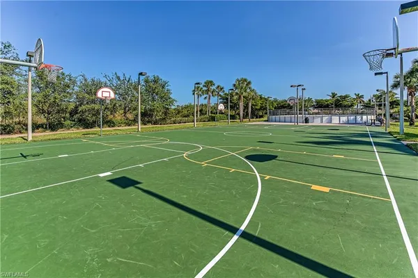 a view of a basketball court
