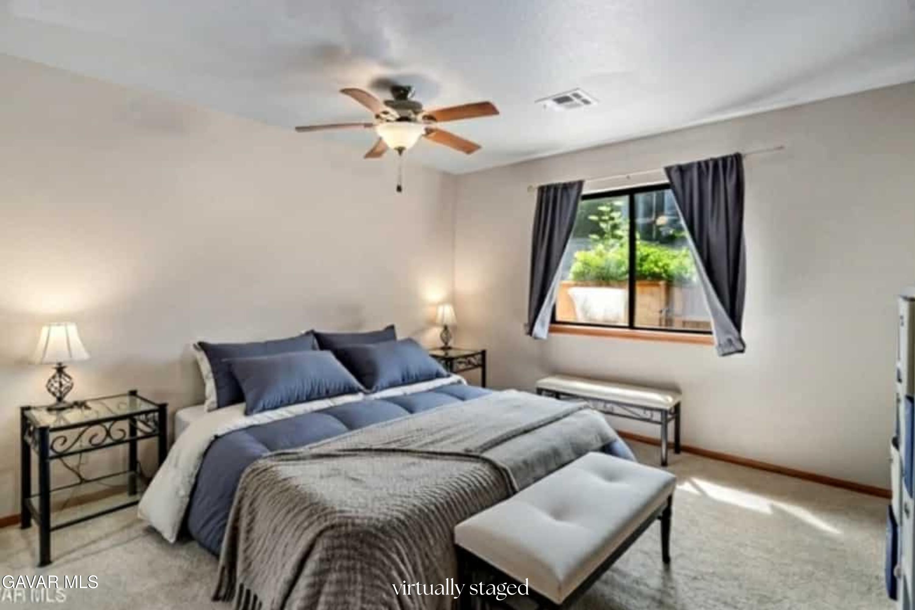 43230 Lookabout Road Lake Hughes, CA 93532 - Photo 11 of 35 a bedroom with a bed and a window