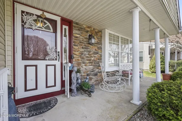 a view of front door of house