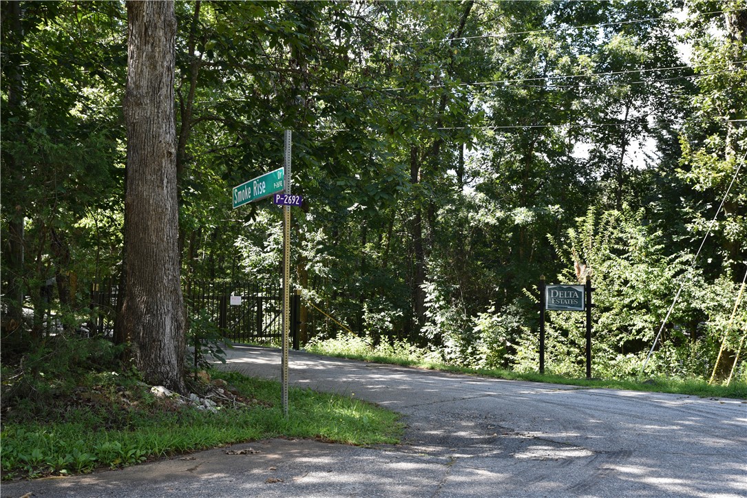 517 Chimney Ridge Westminster, SC 29693 - Photo 2 of 32 Gated entry leads to a secluded estate amidst a lush, wooded landscape.