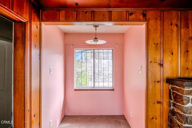 a front view of a house with a window