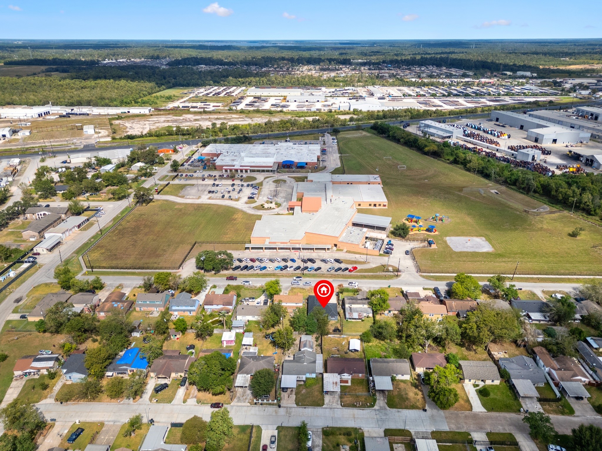 17006 Hall Shepperd Road Houston, TX 77049 - Photo 21 of 25 Sheldon ISD- elementary in front of the house