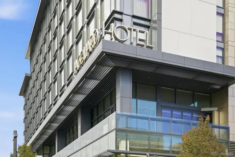 a view of a building with a door