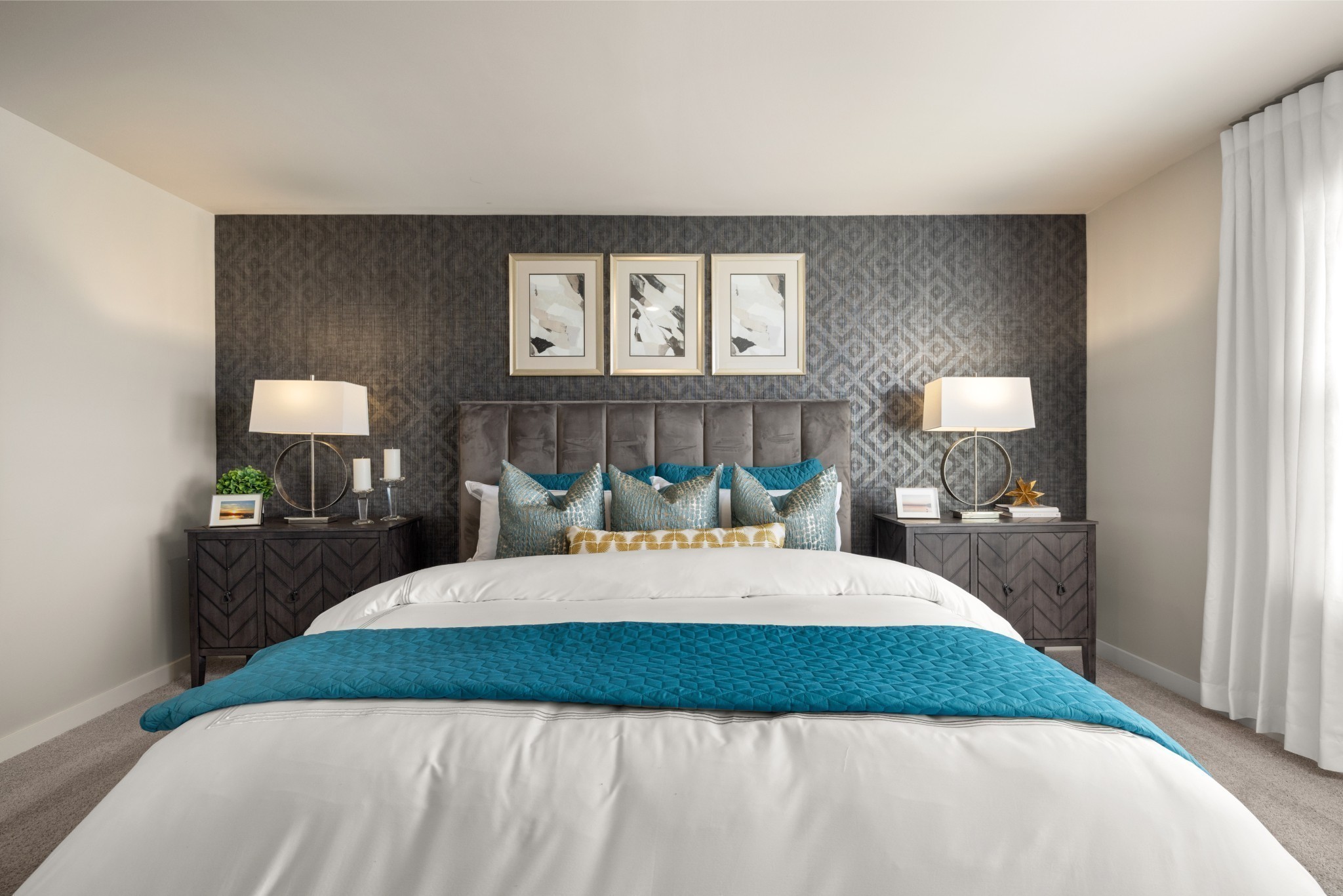 453 Perthshire Loop Clarksville, TN 37043 - Photo 4 of 16 a bedroom with a bed and a lamp on dresser