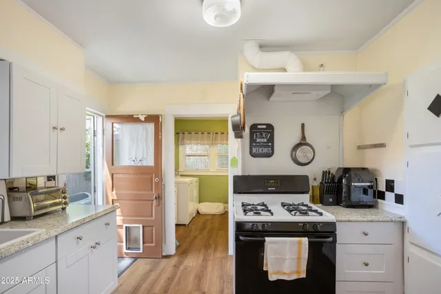 a room with furniture and a window