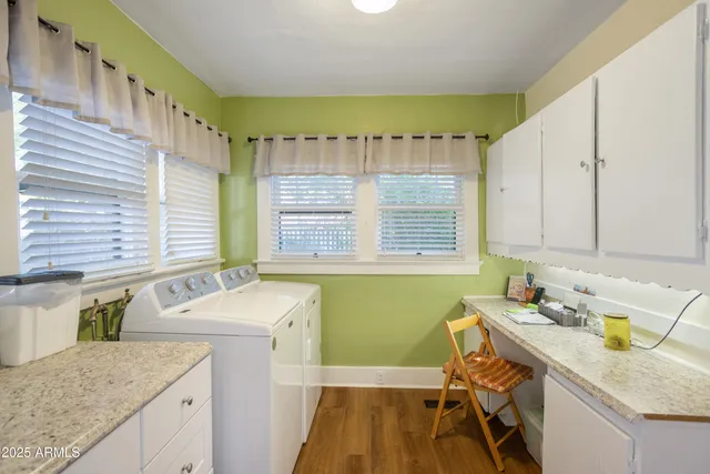 a backyard of a house