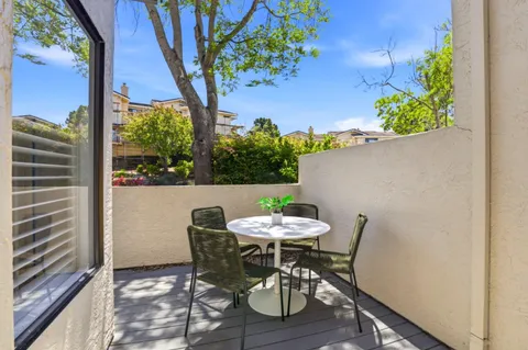 a view of a outdoor seating area