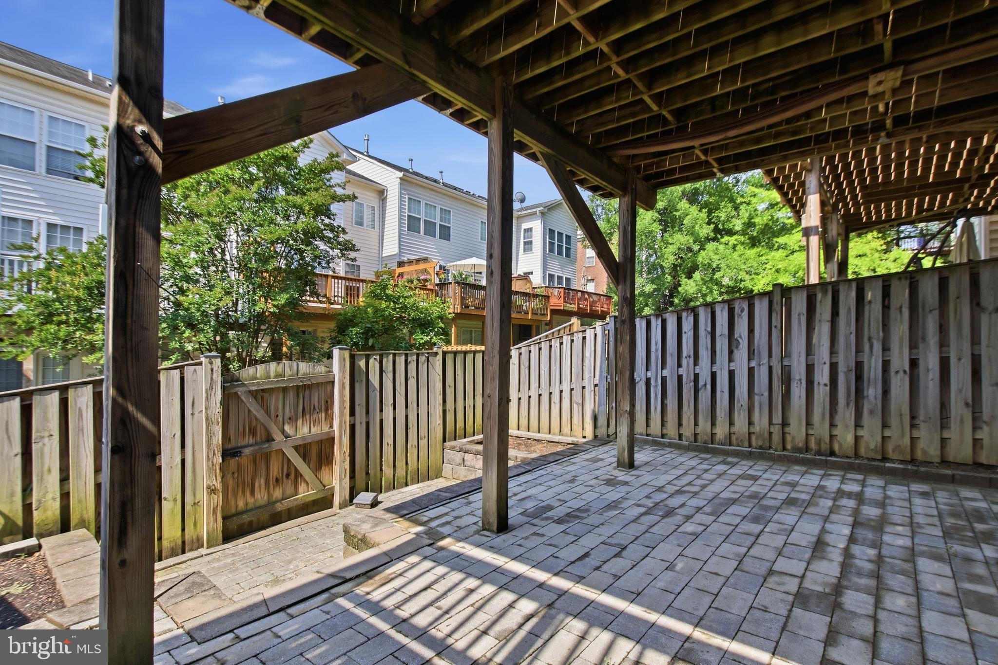 9148 Furey Road Lorton, VA 22079 - Photo 35 of 35 Brick Patio/Fenced Backyard